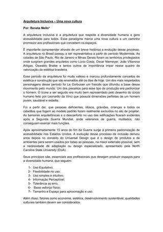 Arquitetura Inclusiva PDF