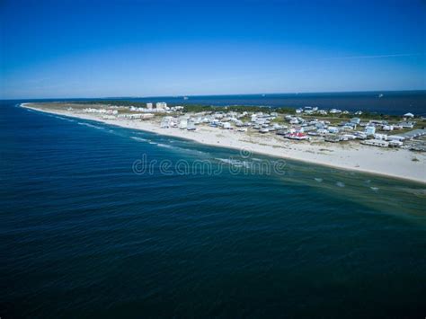 Aerial Drone Photo Ocean Beaches Of Gulf Shores Fort Morgan