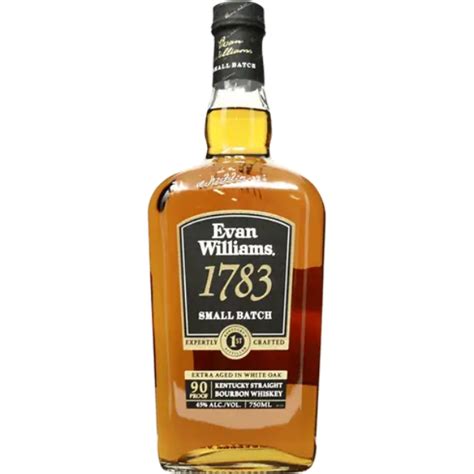 Evan Williams 1783 Small Batch Bourbon Whiskey 750ml. MacArthur Beverages