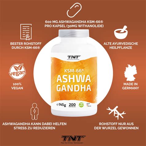 Tnt Ashwagandha Ksm Mg Pro Kapsel Premium Qualit T