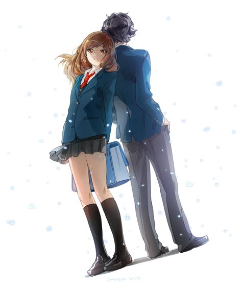 Yoshioka Futaba And Mabuchi Kou Ao Haru Ride Drawn By Janemere