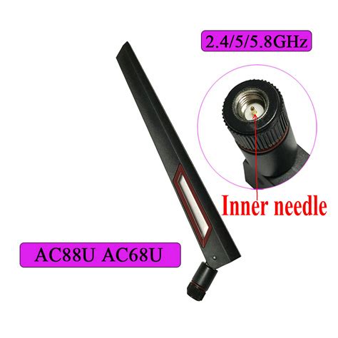 1pcs 2 4G 5 8G Dual Band Wifi Antenna For ASUS RT AC88U AC68U 8DBi