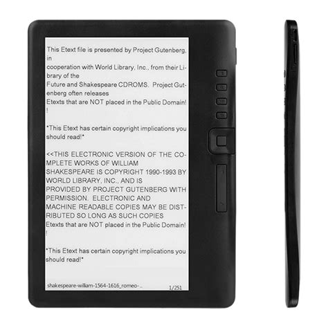 Bk7019 Electronic Paper Book Reader 7 Inch Tft Color Screen Ebook