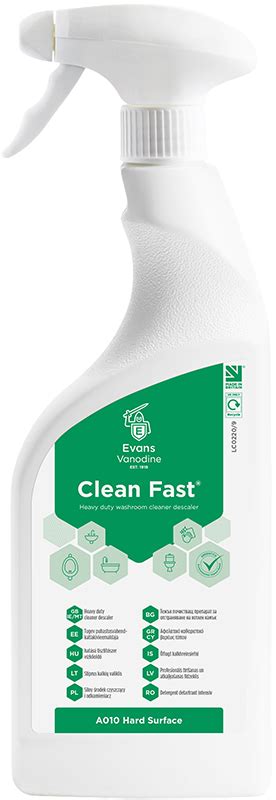 Clean Fast Washroom Cleaners Evans Vanodine