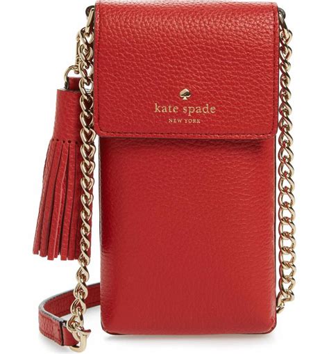 Kate Spade New York North South Leather Smartphone Crossbody Bag