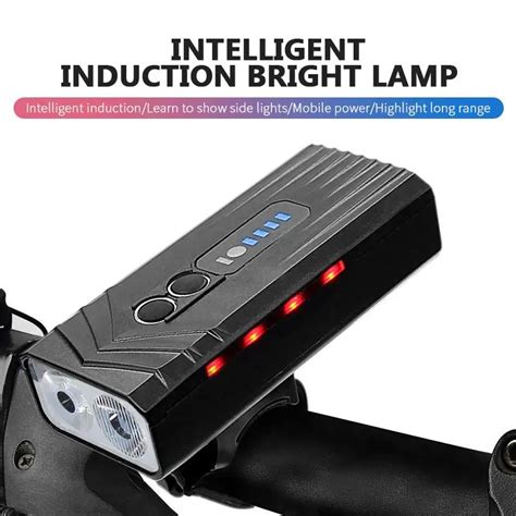 Mah Bike Light Lm Usb Rechargeable Super Bright Flashlight