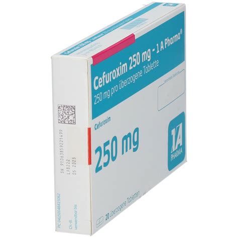 Cefuroxim 250Mg 1A Pharma 20 St Mit Dem E Rezept Kaufen Shop Apotheke