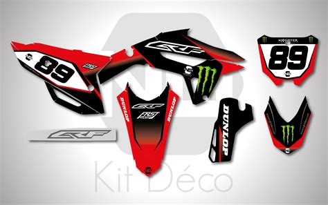 Kit déco Honda QR CR CRF DRAG Séries 50 70 80 85 110 125 150 250 450