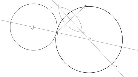 Circunferencia Tangente A Otra Dada Conocido Punto De Tangencia Y Punto