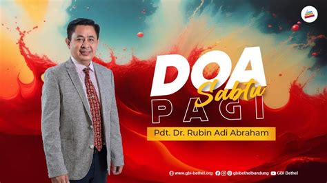 Doa Pagi Pdt Dr Rubin Adi Abraham YouTube