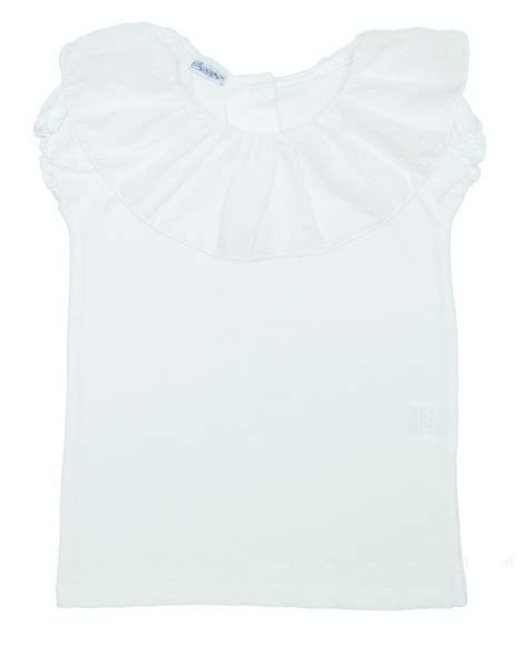 Ancar Camiseta Cuello Plumeti Blanco Missbaby