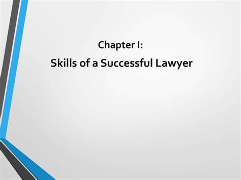 Skills of successful lawyer | PPT