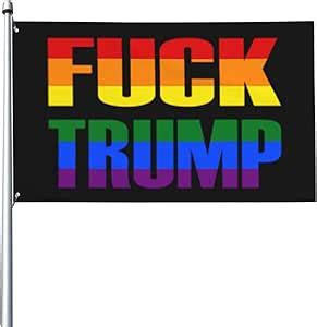 Amazon 3x5 Ft Flags Fuck Trump Rainbow Flag Flag Garden Flag House Flag Banner Tapestry