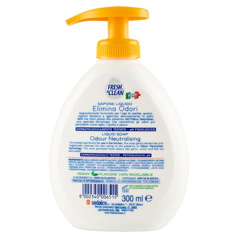 Fresh Clean Sapone Liquido Elimina Odori Ml Carrefour