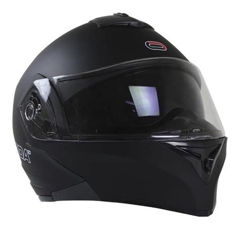 Casco Roda Luminar Abatible Luz Led Certificado Dot Negro Meses Sin