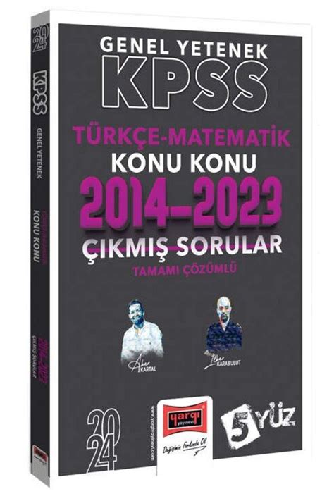 Yargı Yayınları Yargı 2024 Kpss Türkçe Matematik 5yüz Çıkmış Sorular