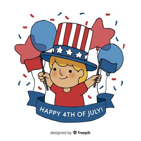 Free Vector Fourth Of July