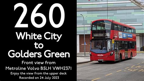 London Bus White City To Golders Green Full Route Visual Nw