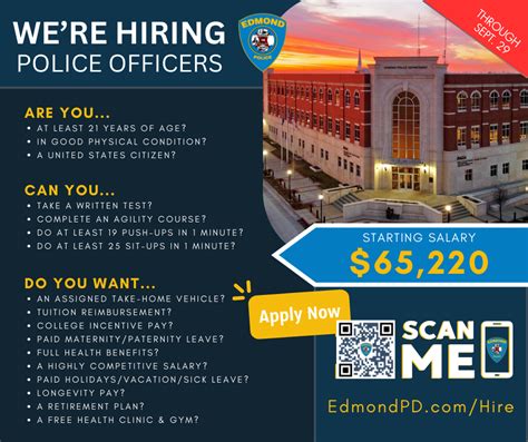 The window to apply to be an Edmond Police Officer is closing soon ...