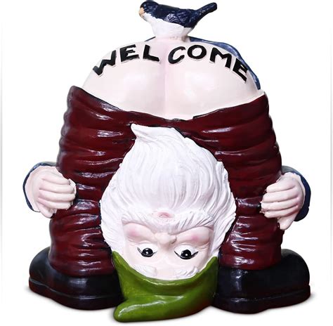 Myqiqi Pole Dancing Gnome Statue Funny Gnome Garden Ornament For Fairy