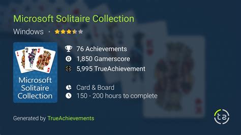 Microsoft Solitaire Collection (UWP) Achievements | TrueAchievements