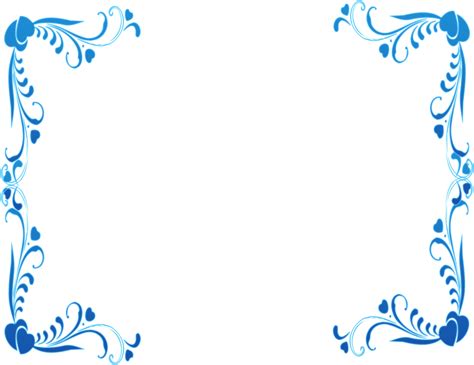 Download Hd Blue Frame Png Blue Border Design Png Transparent Png