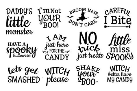 Halloween Cute Quotes Graphic by studioluckee · Creative Fabrica