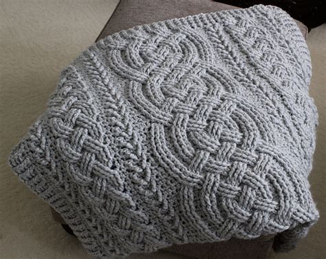 Crochet Blanket Pattern Irish Lullaby Cable Braided Blanket Etsy