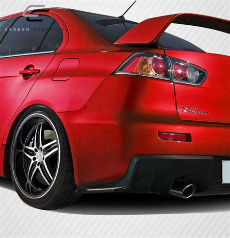 Carbon Fiber Rear Lip Add On Body Kit For 2008 Mitsubishi Evolution