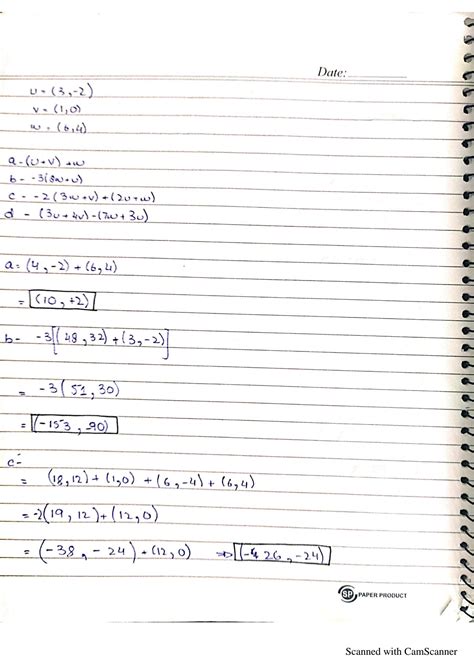 Solution Linear Algebra Vectors Matrics Studypool