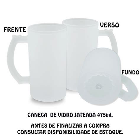 Caneca de Chopp Vidro Jateado Alô AMBEV Elo7 Produtos Especiais