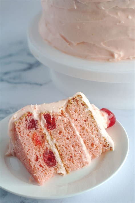 Cherry Layer Cake With Cherry Cream Cheese Frosting Nina Kneads To Bake