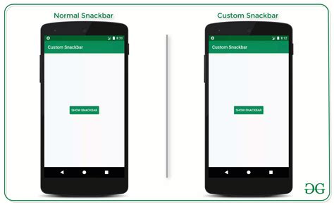 Custom Snackbars In Android GeeksforGeeks