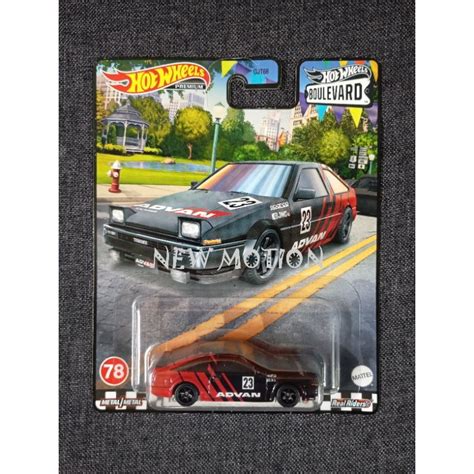 Hot Wheels Boulevard Toyota AE86 Sprinter Trueno Advan Shopee Singapore