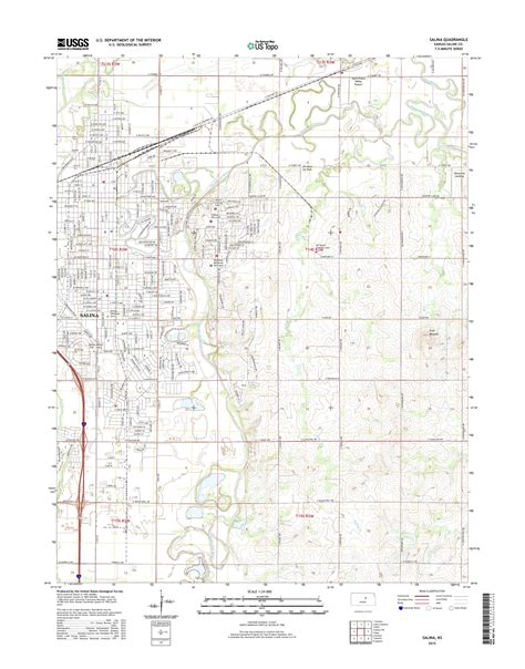 Mytopo Salina Kansas Usgs Quad Topo Map