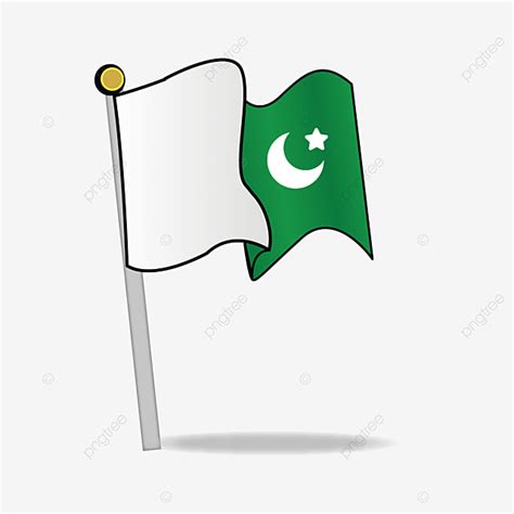 Pakistani Flag Vector Art Png Pakistani Flag Waving On The Wind