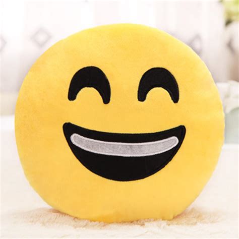 1pc 32cm Soft Emoji Smiley Emoticon Stuffed Plush Toy Pillow Case