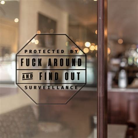 Protected By Fuck Around And Find Out Surveillance SVG Funny Etsy