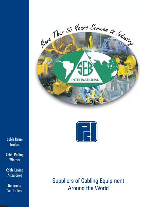 Cable Laying Pulling Equipment Low High Voltage Cables Catalogue Pdf