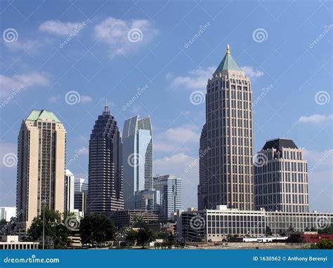 Midtown Atlanta Skyline stock photo. Image of skyscrapers - 1630562