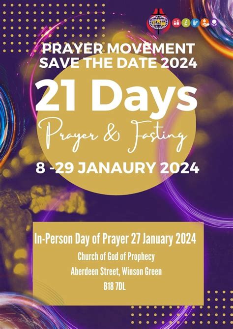 21 Days Of Prayer And Fasting Church Of God Of Prophecy Trust UK