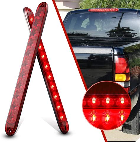 CZC AUTO 16 Inch 11 LED Trailer Light Bar Strip 2 PCS 12V Tail Light