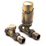 Reina Modal TRV Bronze Straight Radiator Valves