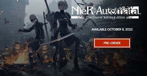 Nier Automata The End Of Yorha Edition Coming To Nintendo Switch