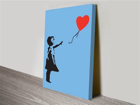 Banksy Balloon Girl Art Australia | Framed Banksy Street art Canvas Prints