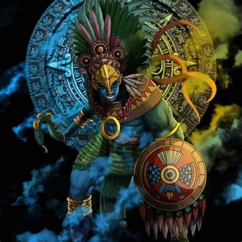 Huitzilopochtli dios de la Guerra y el Sol Mitología Mexica