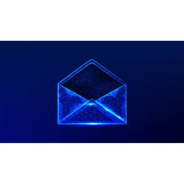 Dark Blue Mail Icon Aesthetic