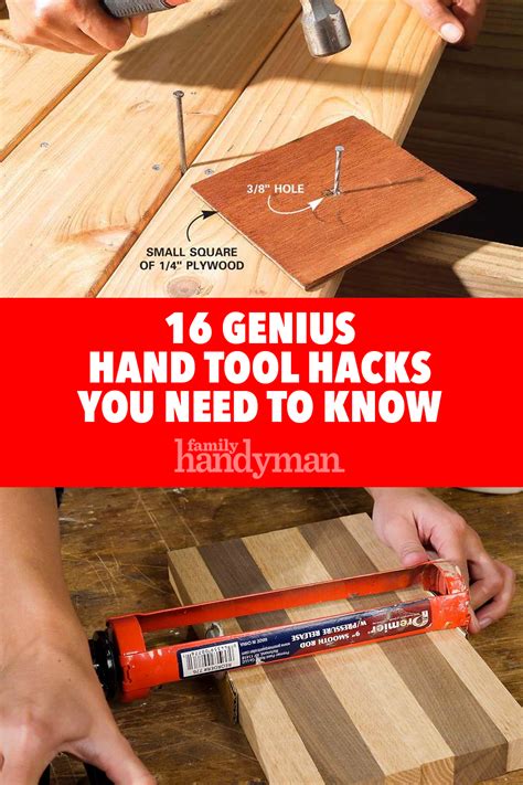 16 Genius Hand Tool Hacks You Need To Know Tool Hacks Woodworking Woodworking Hand Tools