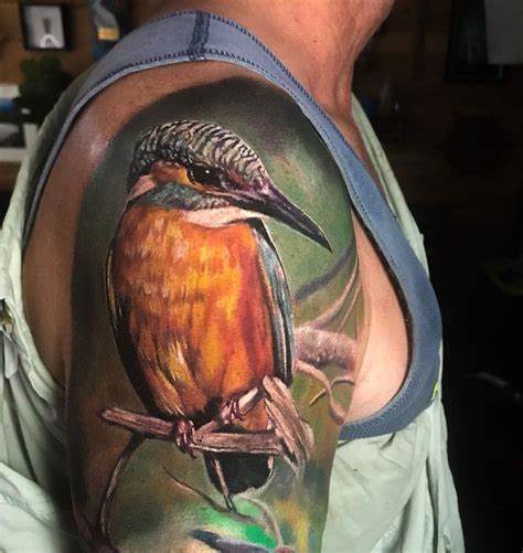 Realistic Kingfisher Realistic Bird Tattoo Cool Tattoos Kingfisher