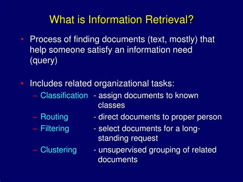 PPT Introduction To Information Retrieval PowerPoint Presentation